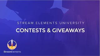 StreamElements Contests amp Giveaways [upl. by Meenen]