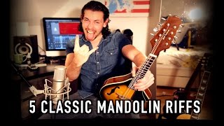 5 Classic Mandolin Riffs [upl. by Bartolomeo]