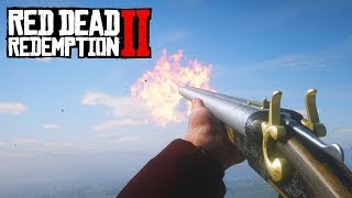 Red Dead Redemption 2  ALL Weapons Showcase [upl. by Assirod]