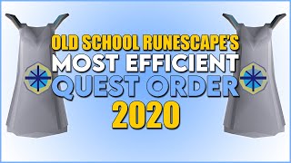 OSRSs Most EFFICIENT Quest Order [upl. by Cristoforo]