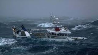 Small Fishing Boats in Rough Seas [upl. by January112]