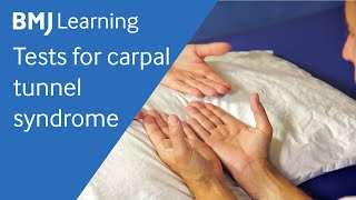 Tests for carpal tunnel syndrome  BMJ Learning [upl. by Annua]