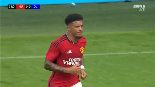 Jadon Sancho vs Lyon Friendly 19072023 [upl. by Natalie]