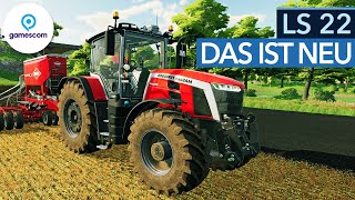 Der LandwirtschaftsSimulator 22 bringt Features die vorher Fans bauen mussten  gamescom2021 [upl. by Egiap]