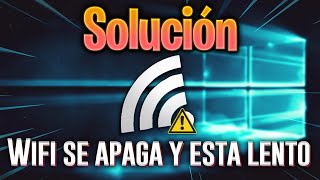 Windows 10 el Wifi se Desconecta SOLO  Solución [upl. by Aihsetan]