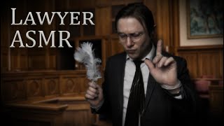 Lawyer ASMR  Ridiculous Closing Statement w Tapping Sounds Feather Stroking and warning a Gun [upl. by Rodoeht]