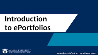 Introduction to ePortfolios [upl. by Capone]