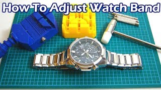 How To Adjust Resize Your Watch Band By Removing Links [upl. by Adon789]