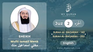 Juz 2  Juz A Day with English Translation Surah AlBaqarah  Mufti Menk [upl. by Jarv]