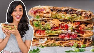 I made a VEGAN Crunchwrap Supreme better than Taco Bell [upl. by Currey]