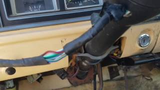 Turn signal switch replacement 77 Ford Truck [upl. by Meean]