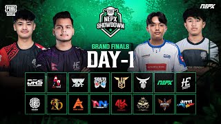 PUBG Mobile NEPX Showdown  Grand Finals Day 1 [upl. by Hepsibah]