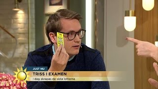 Historiskt Trissskrap i tv quotBlev INGEN vinstquot  Nyhetsmorgon TV4 [upl. by Ayitahs916]