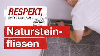 Richtig Natursteinfliesen verlegen  toom Werkstatt [upl. by Tiphany]