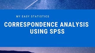 Correspondence Analysis using SPSS [upl. by Nimra]