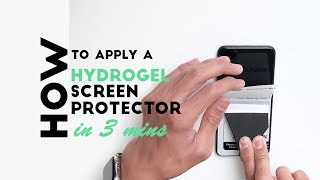 How to install hydrogel screen protector on your mobile phone [upl. by Kramnhoj839]