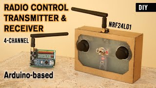 Build an Arduino Radio Transmitter amp Receiver for RC Aircraft amp Vehicles [upl. by Hephzipa]