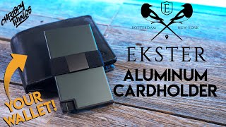 Ekster Aluminum Cardholder Time to ditch your fat chunky wallet [upl. by Darsie903]