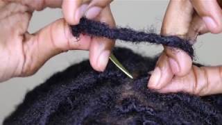 How To Interlock Locs the RIGHT way Loc Maintenance with Amazing Locking Tool [upl. by Archie]