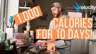 1000 CALORIES A DAY FOR 10 DAYS  Serious weight loss [upl. by Karney]