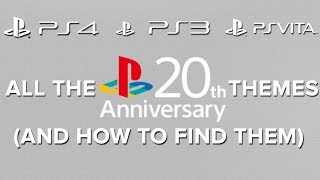 All the Playstation 20th Anniversary themes And how to find them  Eurogamer [upl. by Wernick877]