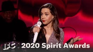 Aubrey Plazas Opening Monologue  2020 Spirit Awards [upl. by Harehs]