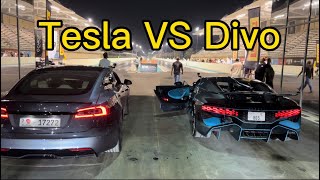 TESLA PLAID VS BUGATTI DIVO [upl. by Deena280]