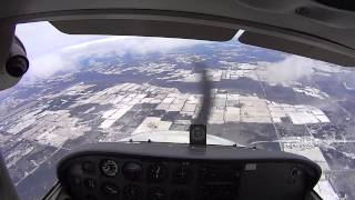 Cessna 172 Spin Recovery Training Full HD w audio [upl. by Terza971]