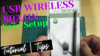 USB Wireless 80211N Device Easy Setup Tutorial  Tips [upl. by Duahsar]