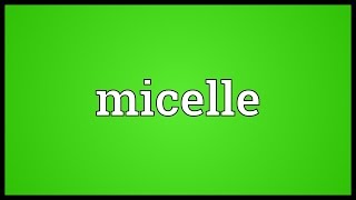 Micelle Meaning [upl. by Eladnwahs]