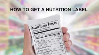 How to Get a Nutrition Label Nutrition Facts Panels [upl. by Okeim]