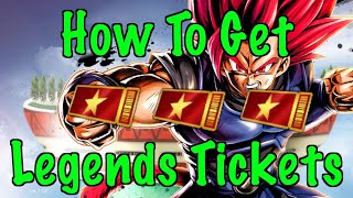 HOW TO GET LEGENDS TICKETS  DRAGON BALL LEGENDS [upl. by Cathrin]