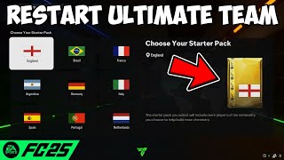 How To Restart Ultimate Team On FC 25 Delete Club [upl. by Llatsyrc]