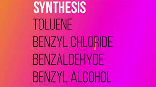 SYNTHESIS OF TOLUENE  BENZYL ALCOHOL  BENZYL CHLORIDE  BENZALDEHYDE [upl. by Waly]