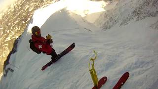 Corbets Couloir GoPro Jackson Hole [upl. by Urquhart891]