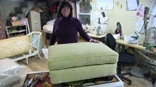 Upholstery quotHow To Reupholster A Pillowtop Ottomanquot [upl. by Nya]