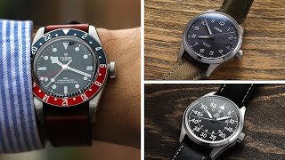 The BEST Pilot Watches Affordable To Luxury  Rolex Tudor Sinn Breitling Hamilton amp MORE [upl. by Thorwald]