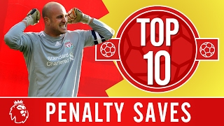 Top 10 The best Premier League penalty saves  Rooney Costa Klinsmann [upl. by Mazonson]