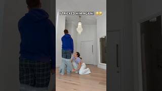 I PRANKED JAMES AGAIN 😳🤣  dance trend viral couple funny shorts [upl. by Reifel]