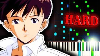 NEON GENESIS EVANGELION OP  A CRUEL ANGELS THESIS  Piano Tutorial [upl. by Llednav]