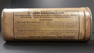 1906 US Army Emergency Ration Preserved Survival Food Testing 24 Hour MRE Review [upl. by Jeavons]