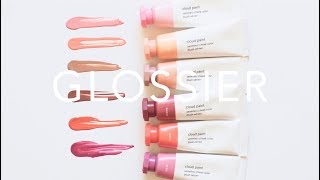 Glossier Cloud Paint  New Shades and Swatches [upl. by Gowon]