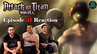 Eren vs the Female Titan  Attack on Titan Season 1 Episode 21 – Reaction [upl. by Pump]