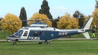 Decollo elicottero AW109A II Polizia di Stato [upl. by Pentheas]