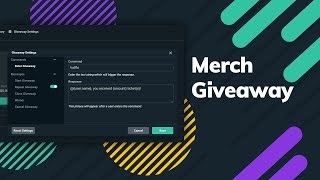 How to Set up and Run a Streamlabs Merch Giveaway [upl. by Ha496]