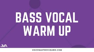 BASS VOCAL WARM UP [upl. by Nnairek]