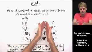 Naming Acids Introduction [upl. by Nnayar]