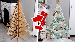 She Made This Christmas Tree From Cardboard  DIY Christmas Decorations [upl. by Bowe]