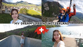 My life in Switzerland CLOY filming locations  Paragliding [upl. by Ennairac]