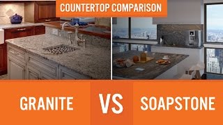 Granite vs Soapstone  Countertop Comparison [upl. by Reerg]